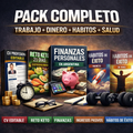 PACK COMPLETO: Dinero + Salud + Hábitos + Trabajo (6 Guías + CV Editable)